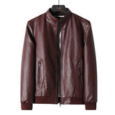 Simplicity Leather Men's Plus Size Faux Leather Jacket